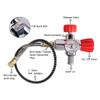 TUXING Upgrade DIN Valve Scuba Adapter, Paintball Fill Station for HPA Tank with High Pressure Gauge 6000 psi PCP Paintball Filling Air Hose (M18*1.5) view 2