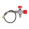 TUXING Upgrade DIN Valve Scuba Adapter, Paintball Fill Station for HPA Tank with High Pressure Gauge 6000 psi PCP Paintball Filling Air Hose (M18*1.5) view 3