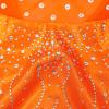 BAOHULU Gymnastics Leotard for Girls Shiny Sequins Mesh 3/4 Sleeve Practice Dancewear B285_Orange_6A view 4