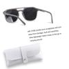 ANDWOOD Trendy Aviator Polarized Sunglasses Men Women Square Stylish Frame Sun Glasses Rectangle Shades Grey Gray view 2