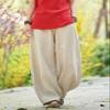 BIVENANT Wide Leg Pants Elastic Waist Pants Baggy Pants Casual Palazzo Pants Loose Pants Linen Pants for Women Summer view 3
