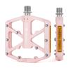 Bike Pedals 9/16 Inch - Bicycle Pedals with Reflectors - 3 Sealed Bearings MTB Pedals Wide Platform Pedals for Mountain Bike, BMX, Road Bike Pedals (Pink) view 1