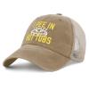 I Pee in The Hot Tubs Hat Women Humor Hat Men Trucker Hat Pigment Khaki Cycling Cap Retro for Pilots view 2