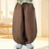 BIVENANT Womens Linen Pants Elastic Waist Pants for Women Casual Pants for Women Baggy Pants for Women Wide Leg Palazzo Pants for Womens Loose Trousers view 2
