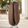 BIVENANT Womens Linen Pants Elastic Waist Pants for Women Casual Pants for Women Baggy Pants for Women Wide Leg Palazzo Pants for Womens Loose Trousers view 4