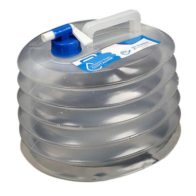 VANZACK 1pc Foldable Water Tank Portable Outdoor Water Carrier Spigot for Easy Drinking for Camping Hiking Picnics and Travel