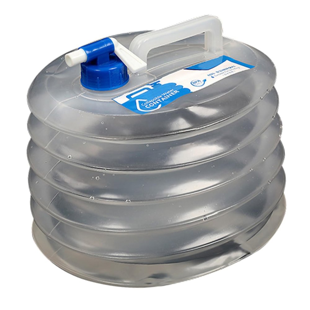 VANZACK 1pc Foldable Water Tank Portable Outdoor Water Carrier Spigot for Easy Drinking for Camping Hiking Picnics and Travel