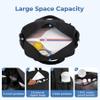 CLUCI Duffle Bag for Travel, Gym Bag for Women, Puffer Tote Small Carry On Bag, 30L Duffle Weekender Bags with Wet Pocket Black view 3