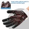 GOWISDOM Youth Football Gloves, Silicone Grip Football Gloves Training with Super Stick, Red Spider, M/L(6-6.5 inch) view 4