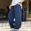 BIVENANT Wide Leg Pants Elastic Waist Pants Baggy Pants Casual Palazzo Pants Loose Pants Linen Pants for Women Summer view 4