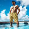 SQPO Taco Mens Swim Trunks with Compression Liner Quick Dry Zipper Pocket Bathing Suit for Beach Summer Small view 3