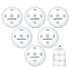Amoswiz Indoor Pickleball Balls, 6 Pack of 26 Holes Pickleballs, USAPA Approved Indoor Pickleballs Set, High Visibility Durable Pickle Balls for Training and Tournament, White view 1