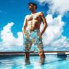 SQPO Island Mens Swim Trunks with Compression Liner Quick Dry Zipper Pocket Bathing Suit for Beach Summer Xx-Large view 3