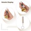 Chewtoyo Emergency Whistle for Hikers Survival, 2" Loud Bear Bell with Whistle, Hiking, Biking, Climbing, Fishing, Solid Brass Bell, 2 Pack view 3