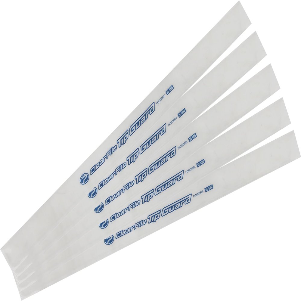 Prox PX15035500 Clear File Tip Guard Width 1.4 x Height 19.7 inches (35 mm) x Height 19.7 inches (500 mm) (Pack of 5) Fishing Tool [Clear File Material/Guard Tip When Not Used]