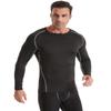 ATTIQOZI 4,5,6 Pack Men's Compression Shirts Long Sleeve Rash Guard Workout Undershirt Base Layer Athletic Shirt Bl/Gr/Bl/Gr/Red XL view 2
