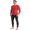 ATTIQOZI 4,5,6 Pack Men's Compression Shirts Long Sleeve Rash Guard Workout Undershirt Base Layer Athletic Shirt Bl/Gr/Bl/Gr/Red XL view 4