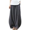 BIVENANT Cotton Pants Palazzo Pants Linen Pants Wide Leg Trousers for Women High Waisted Loose Baggy Pants with Pockets view 1