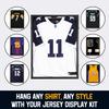 BAIJIALI Jersey Wooden Frame Display Case -Shadow Box with UV Protection for Baseball Basketball Football Hockey Sport Shirt and Uniform (4) view 3