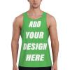 Custom Mens Tank Top Add Your Text Image Logo for Workout for Workout Athletic Undershirts view 3