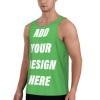 Custom Mens Tank Top Add Your Text Image Logo for Workout for Workout Athletic Undershirts view 4