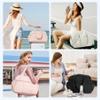 CLUCI Duffle Bag for Travel, Gym Bag for Women, Puffer Tote Small Carry On Bag, 30L Duffle Weekender Bags with Wet Pocket Pink view 2