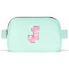Uygafly Fanny Pack Belt Bag Crossbody Bags with Initials Letter Patch Trendy Stuff for Teens Cute Stuff Birthday Gifts for Teenager Girls | Light Green,Initial J view 1