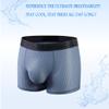JOCKMAIL Mens Padded Underwear Mens Boxer Briefs with Butt Padding Comfort Padded Underwear for Gym, Date, Party 2 Pack (US, Alpha, X-Large, Regular, Regular, Dark blue+Black) view 2