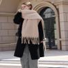 Wander Agio Cashmere Feel Scarf Long Pashmina Shawls and Wraps for Women Large Blanket Scarves Solid Skin 25 view 3