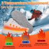 Heated Sneakers for Women Men - Rechargeable Electric Heated Shoes with 3 Heating Levels, Waterproof Upper, Non-Slip Rubber Sole, Winter Warmth Footwear for Hiking Outdoor Activities (White, Adult, Men, 10, Numeric, US Footwear Size System, Medium) view 4