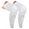 ZODEYI Wrestling Knee Pads Compression Leg Sleeve with Knee Pad and Calf Pad, 1 Pair Knee Sleeve with Shin Guards Shin Pads for Football, Baseball, Rugby, Lacrosse (2, White, XX-Large) view 1