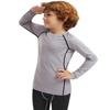 ATTIQOZI Boys' Compression Shirts Youth Long Sleeve Football Baseball Undershirt Sports Quick Dry Athletic Baselayer 4,5,6 Pack Bl/Gr/Bl/Gr/Dark Blue S view 2