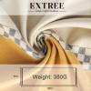 EXTREE Scarfs for Women Pashmina Silky Shawl Wrap for Evening Dressing Blanket Open Front Poncho Cape, Petite, Aai-yellow-grey-horse view 3