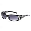 mincl Fashion Y2K Ladies Pattern Relief Square Rhinestone Sunglasses Retro Style Elegant Summer Vacation Beach Glasses N48 (black) view 1