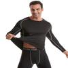 ATTIQOZI 4,5,6 Pack Men's Compression Shirts Long Sleeve Rash Guard Workout Undershirt Base Layer Athletic Shirt Black(5pack) M view 3