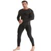 ATTIQOZI 4,5,6 Pack Men's Compression Shirts Long Sleeve Rash Guard Workout Undershirt Base Layer Athletic Shirt Black(5pack) M view 4