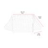 HAOHIZE Football Goal Net, Football Replacement Net Soccer Net Multi Size Football Net Sport Replacement Football Goal Post Net Replacement Goal Net (12X6FT) view 2