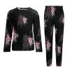American Flag Lineman Men's Pajamas Set Long Sleeve Sleepwear Soft 2 Piece Loung Set Pjs with Pockets M view 4