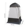 Shower Tent for Camping Outdoor Privacy Tent 63 * 63 * 94.5" Spacious Camping Changing Tent Dressing Room Portable Toilet Tent Camping Privacy Shelter Instant Outdoor Rain Shelter (Coffee Brown) view 2