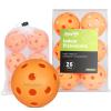 Amoswiz Indoor Pickleball Balls, 6 Pack of 26 Holes Pickleballs, USAPA Approved Indoor Pickleballs Set, High Visibility Durable Pickle Balls for Training and Tournament, Orange view 1
