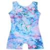 HOZIY Leotards for Girls Gymnastics Size 7-8 Years Kids Toddler Blue Green Pink Marble Print Tumbling Outfits Dance Clothe Clothing Unitard Sparkle Glitter view 1