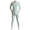 Dressnu Thermal underwear set men's thin ultra-thin tight shirt underpants Light green 3XL view 1