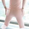 Dressnu Thermal underwear set men's thin ultra-thin tight shirt underpants Light green 3XL view 4