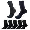 MAGIARTE Mens Athletic Cotton Compression Crew Socks Moisture Wicking Non Slip Design Running Cycling Hiking Sports Socks for Men 5 Pairs (#02L Black) view 1