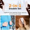 AI Hand Warmers Rechargeable 2 Pack, 6000mAh Electric Pocket Heater with 20H Heating, 3 Levels, Snap-On 2-in-1 Design, Winter Gift for Men & Women, Hiking, Hunting, Outdoor view 2