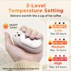 AI Hand Warmers Rechargeable 2 Pack, 6000mAh Electric Pocket Heater with 20H Heating, 3 Levels, Snap-On 2-in-1 Design, Winter Gift for Men & Women, Hiking, Hunting, Outdoor view 3
