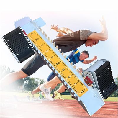 KK-GAL Track and Field Starting Blocks, Multi-Function Competition Starting Block for Racing, 6 Angle Adjustable Running Blocks, Portable Starting Block for Sprinter Athlete
