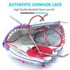Baseball Glove Lace, Mitt Lace Repair Kit Softball 2 Leather Laces and 2 Lacing Needles for Catcher's Glove (Rose-Pink) view 4