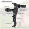 PEAKTREND Compound Bow Aid ReleaserAdjustable Can Rotate 360 Thumb Release Bow Aluminum Alloy AidsArchery Release Aids-Black view 3