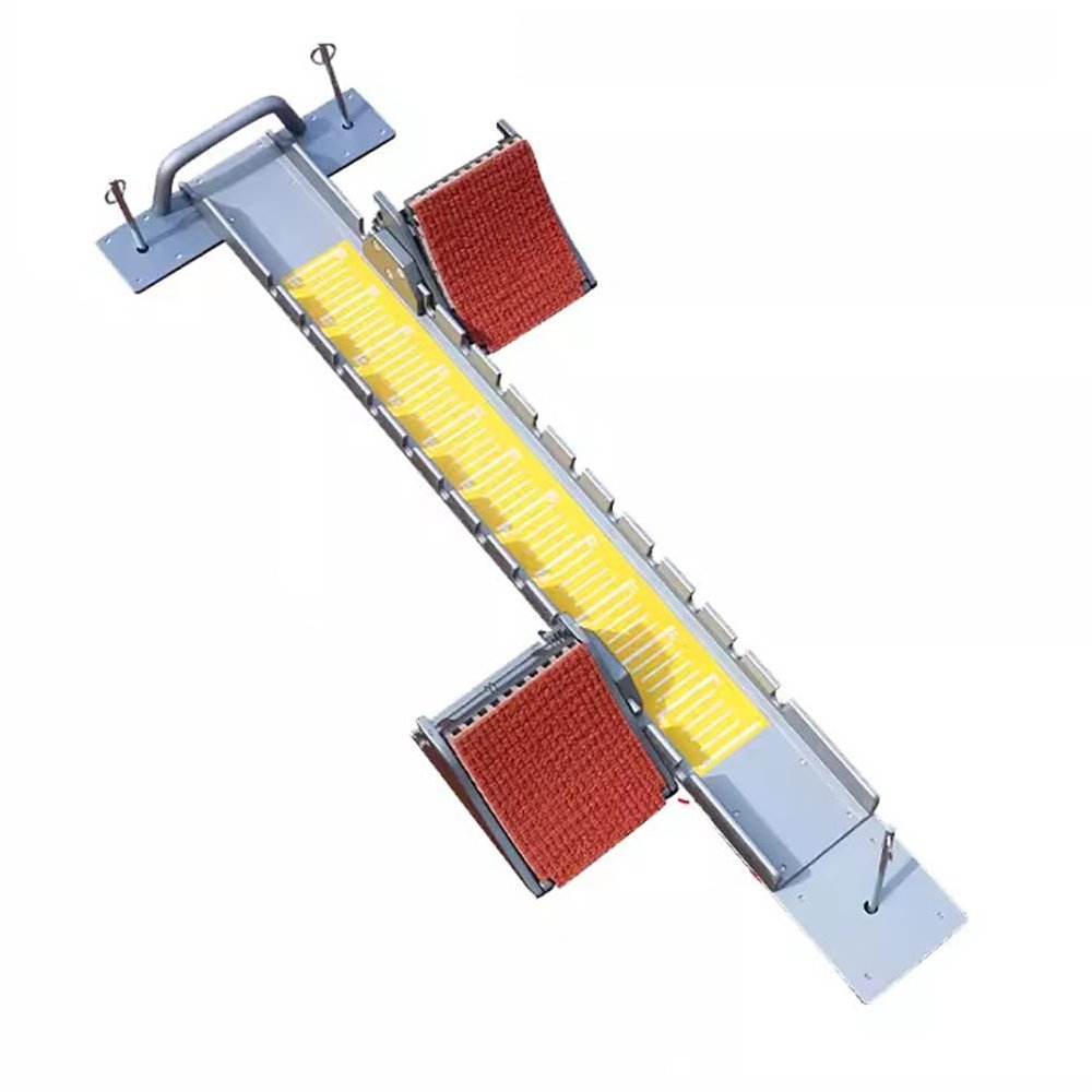 KK-GAL Sprinter Starting Block, Track and Field Starting Blocks, Adjustable 6 Angle Setting for Beginners, Multi-Function Aluminum Alloy Starting Block, for Plastic Runway, Tracks,90cm a